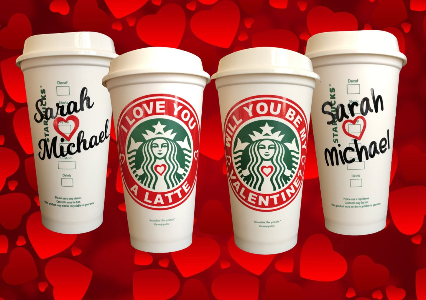 I Love You A Latte Personalized Starbucks Travel Tumbler