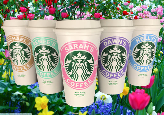 Spring & Summer Personalized Starbucks Travel Tumbler