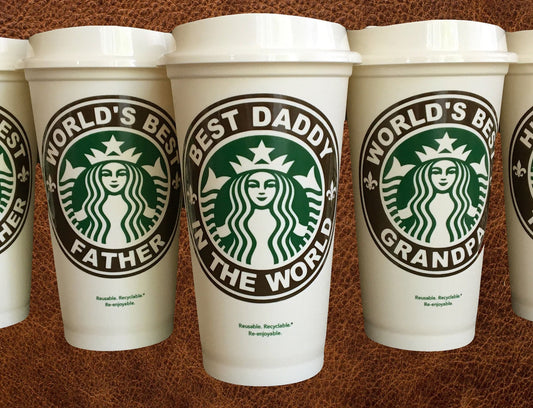 Best Dad In the World - Starbucks Custom Travel Mug