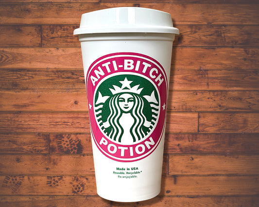 Anti-Bitch Potion Personalized Starbucks Travel Tumbler