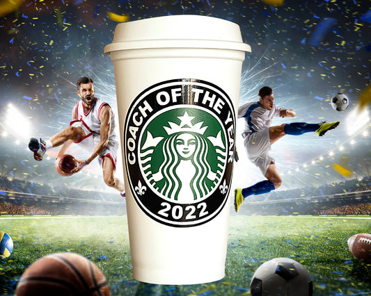 Coach Of The Year 2024 Personalized Starbucks Travel Tumbler