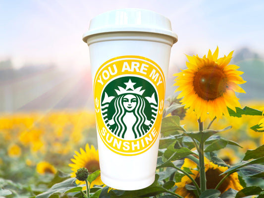 You Are My Sunshine Personalized Starbucks Travel Tumbler