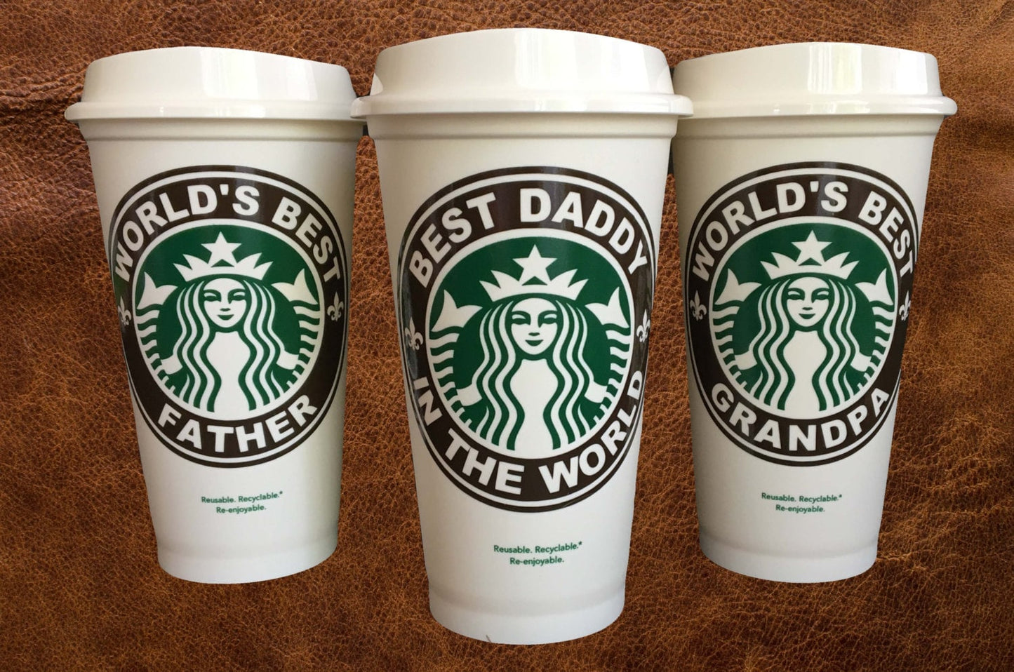 Best Dad In the World - Starbucks Custom Travel Mug